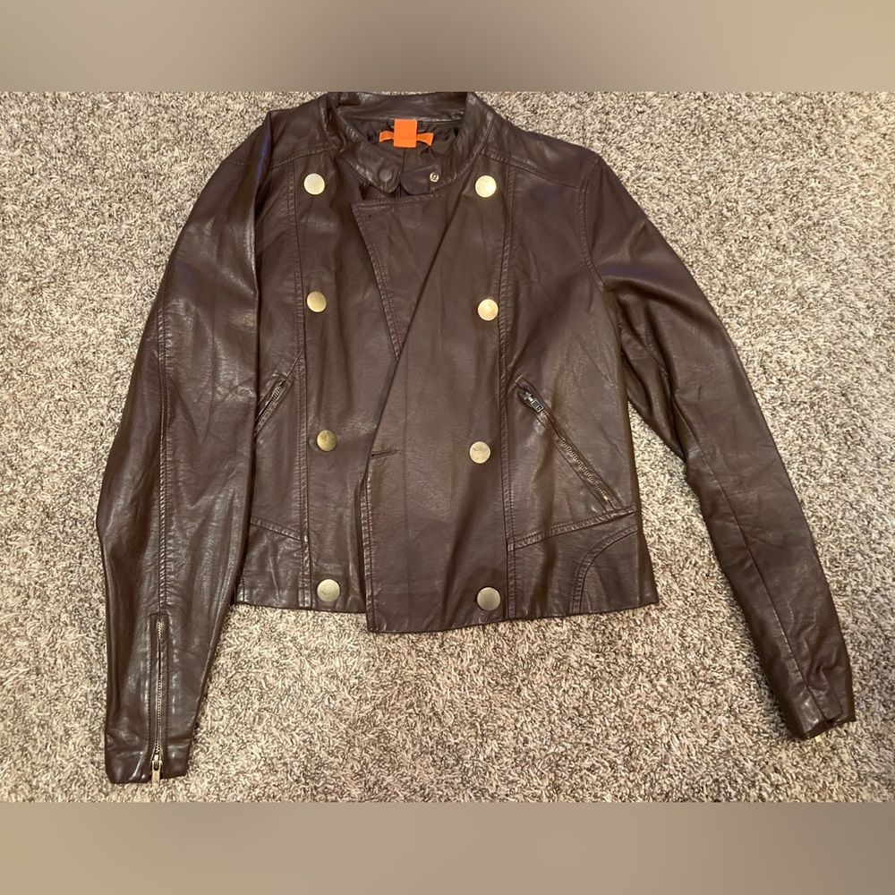 Double Breasted Gold Buttons Waist Jacket by Joe Fresh size L